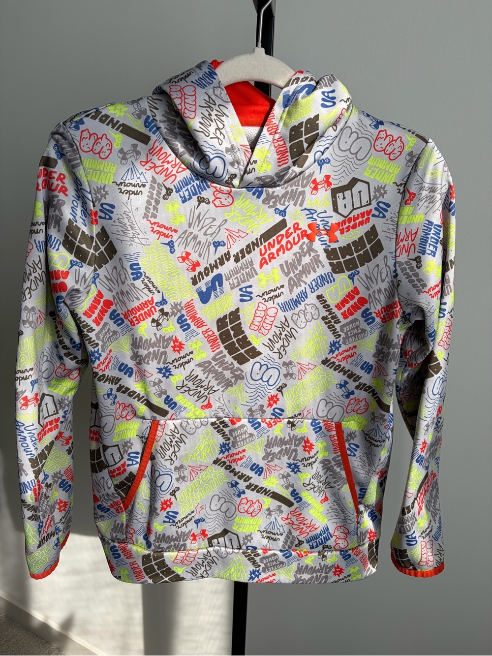 Under Armour Multicolor Graphic Logo Hoodie Youth Large